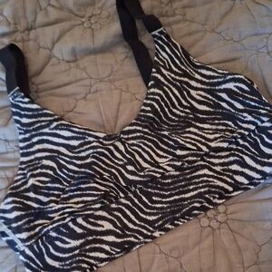 AERIE Zebra Print Sports Bra
